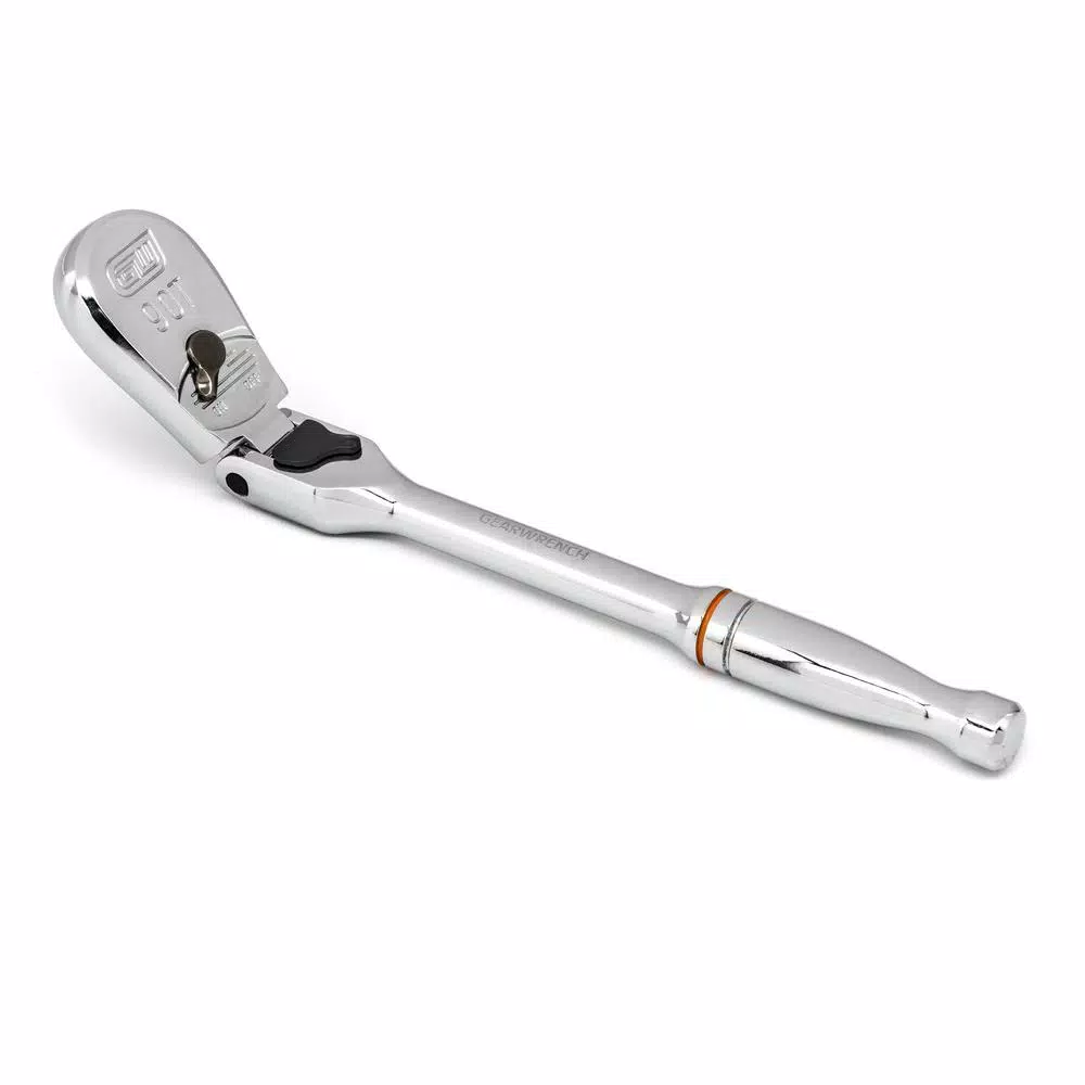 GEARWRENCH 1/4 in. Drive 90-Tooth Locking Flex Head Teardrop Ratchet