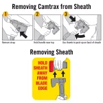 Camillus Camtrax 3-in-1 Hatchet, Folding Saw, and Hammer with Glass Filled Nylon Handle thumbnail 2