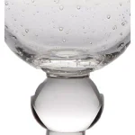 Abigails St. Remy 8 oz. Bubble Wine Glass Set of 4, Mouth-Blown Handmade Glass thumbnail 2