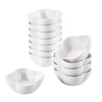 MALACASA 3 in. White Porcelain Ramekins Set of 12, Ceramic Serving Bowls for Creme Brulee and Dipping Sauces thumbnail 1