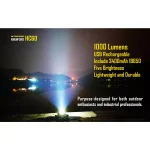 NITECORE HC60 1000 Lumens LED Rechargeable Headlamp with 18650 Battery thumbnail 2
