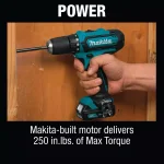 Makita 12V MAX CXT Cordless 3/8 in. Drill and Impact Driver Combo Kit with (2) 1.5Ah Batteries, Charger, and Bag thumbnail 6