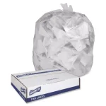 Genuine Joe 45 Gallon Clear Trash Can Liners, 0.6 Mil, 250-Count thumbnail 2