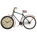 LITTON LANE 10 x 16 in. Vintage Rustic Iron Bicycle Frame Analog Clock thumbnail 1