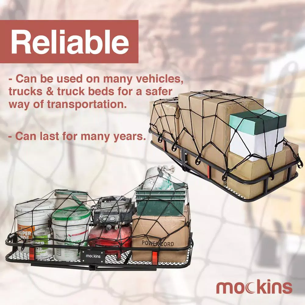Mockins Heavy-Duty Bungee Cargo Net, 20 in. x 36 in. Stretches to 42 in. x 74 in.