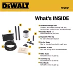 DEWALT 9 Gal. Wet/Dry Vacuum with 5 Peak HP Motor and Fine-Dust Cartridge Filter thumbnail 4