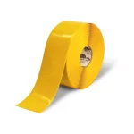 Mighty Line 4 in. Heavy Duty Safety Floor Tape, Solid Yellow, 100 ft. Roll thumbnail 1