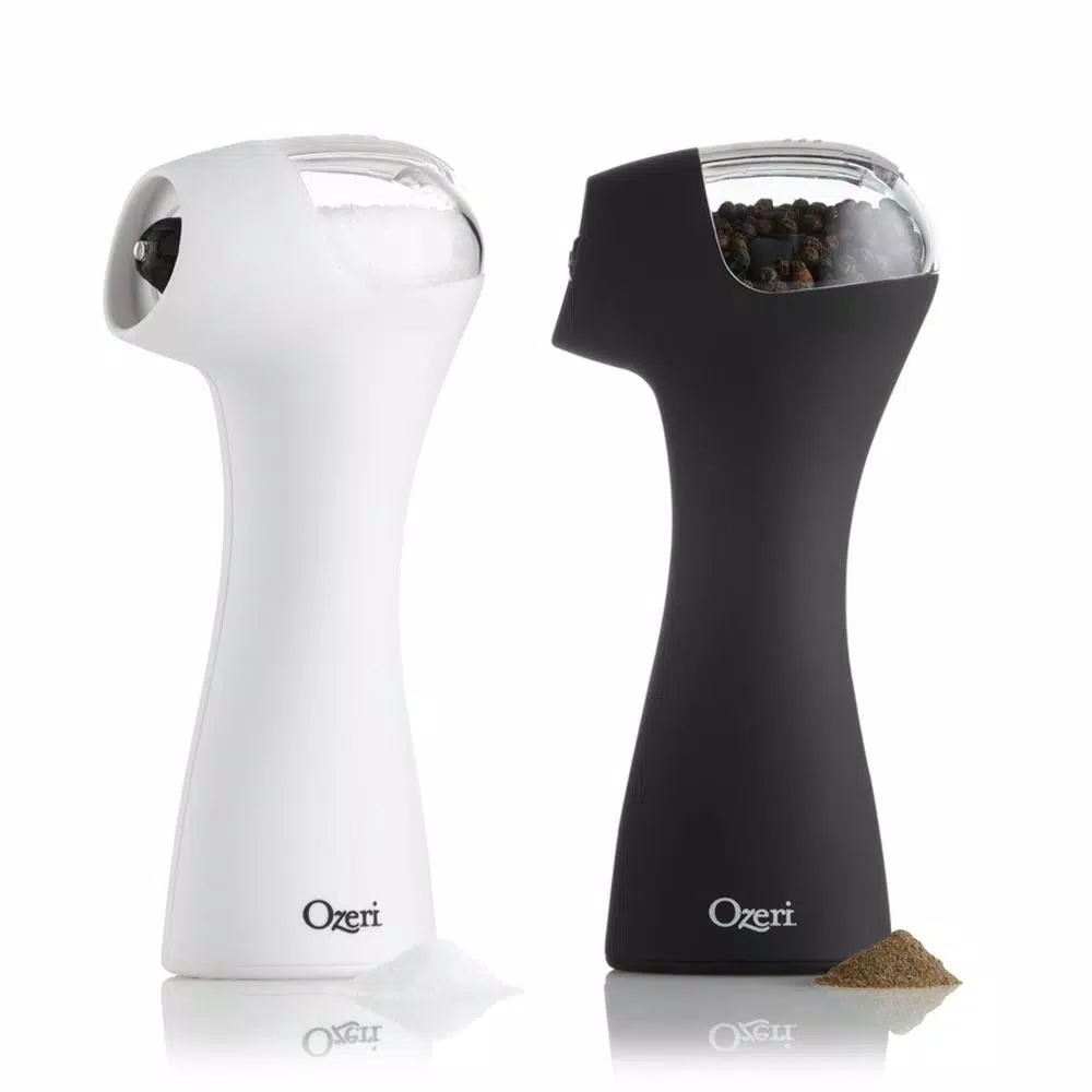 Ozeri Graviti Pro II Electric Salt and Pepper Grinder Set, BPA-Free Ceramic Mills