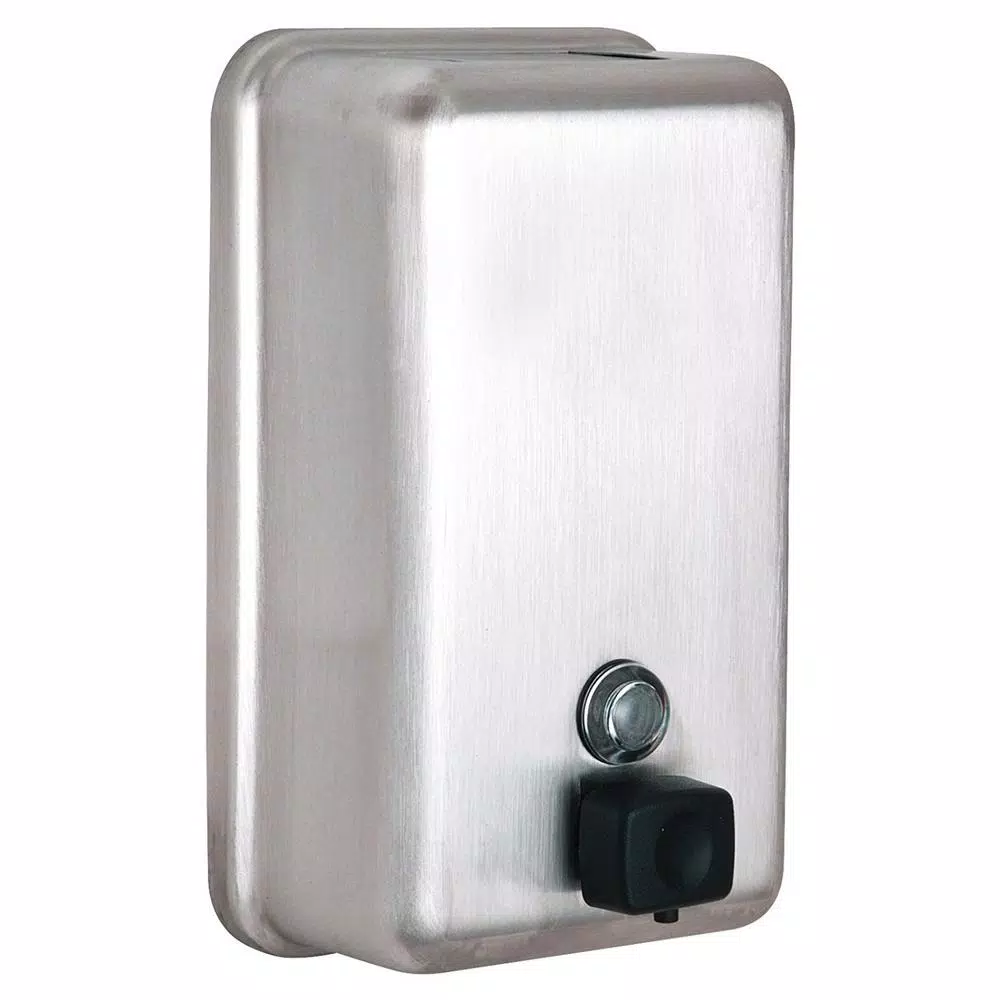 Alpine Industries Alpine 1200ml Stainless Steel Manual Liquid Soap Dispenser - Surface Mount