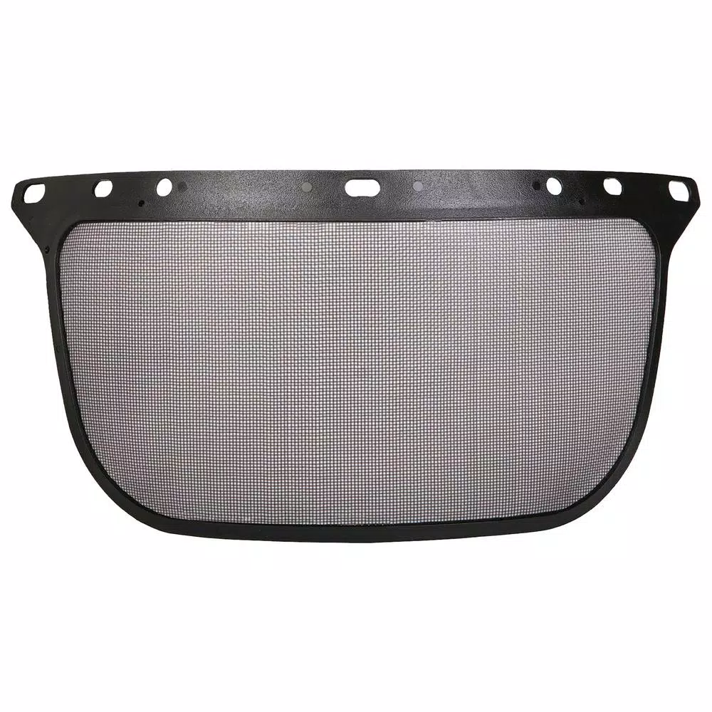 ERB Black Steel Mesh Face Screen, ANSI Z87-S 1992 Compliant, Epoxy Coated