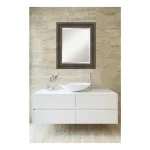 Amanti Art 22 in. W x 26 in. H Rustic Pine Framed Rectangular Beveled Edge Bathroom Vanity Mirror thumbnail 1