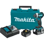 Makita 18V LXT Brushless Cordless 3-Speed Impact Driver Kit with (2) 5.0Ah Batteries and Hard Case thumbnail 1