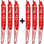 Diablo Demo Demon 9 in. Carbide General Purpose Reciprocating Saw Blades, 6/9 TPI, 6-Pack thumbnail 1