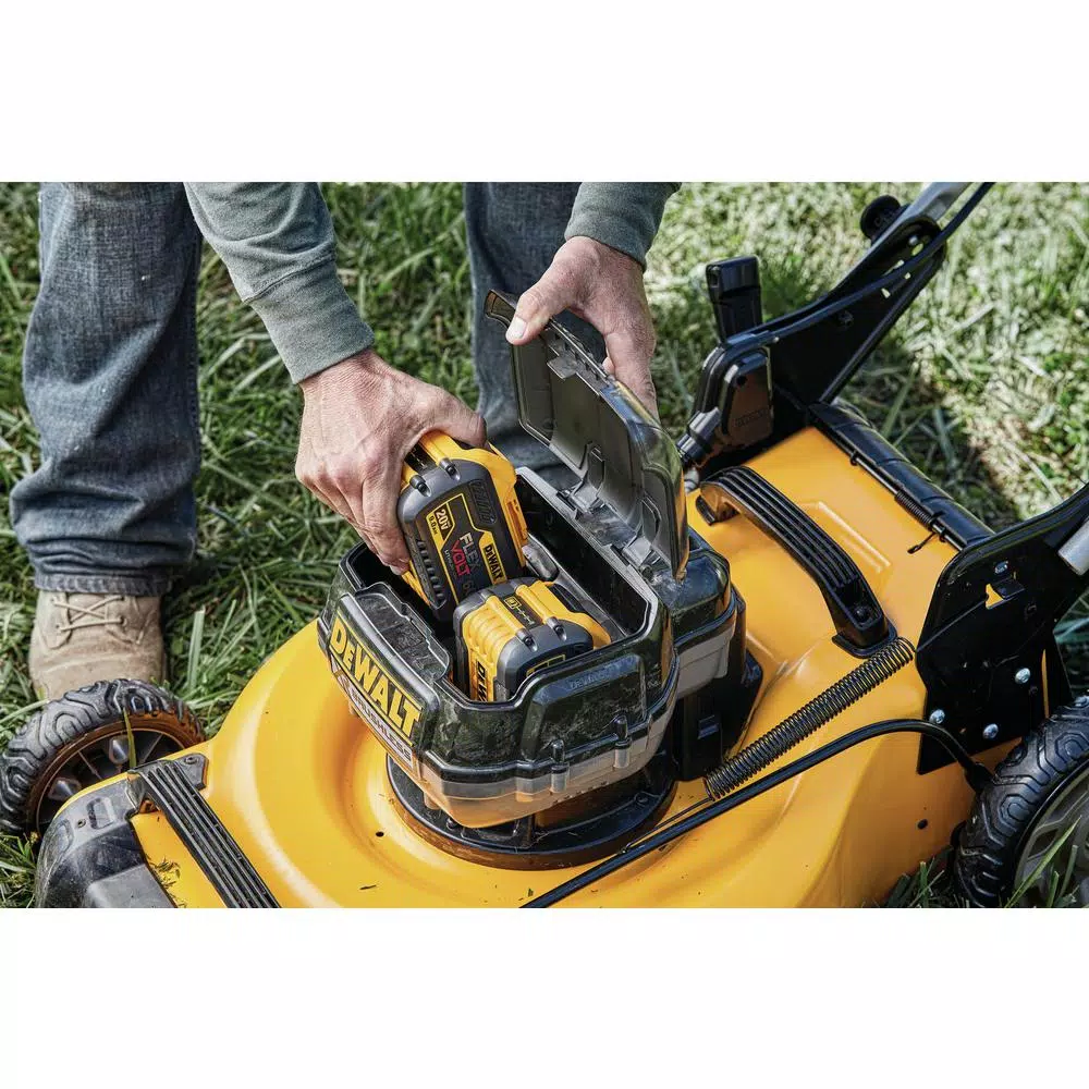 DEWALT 20 in. 20V MAX Cordless Walk Behind Push Lawn Mower with (2) 9.0 Ah Batteries and Charger