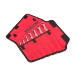 TEKTON 7-Piece Metric 45° Offset Box End Wrench Set with Roll-Up Pouch, 6-19 mm thumbnail 1