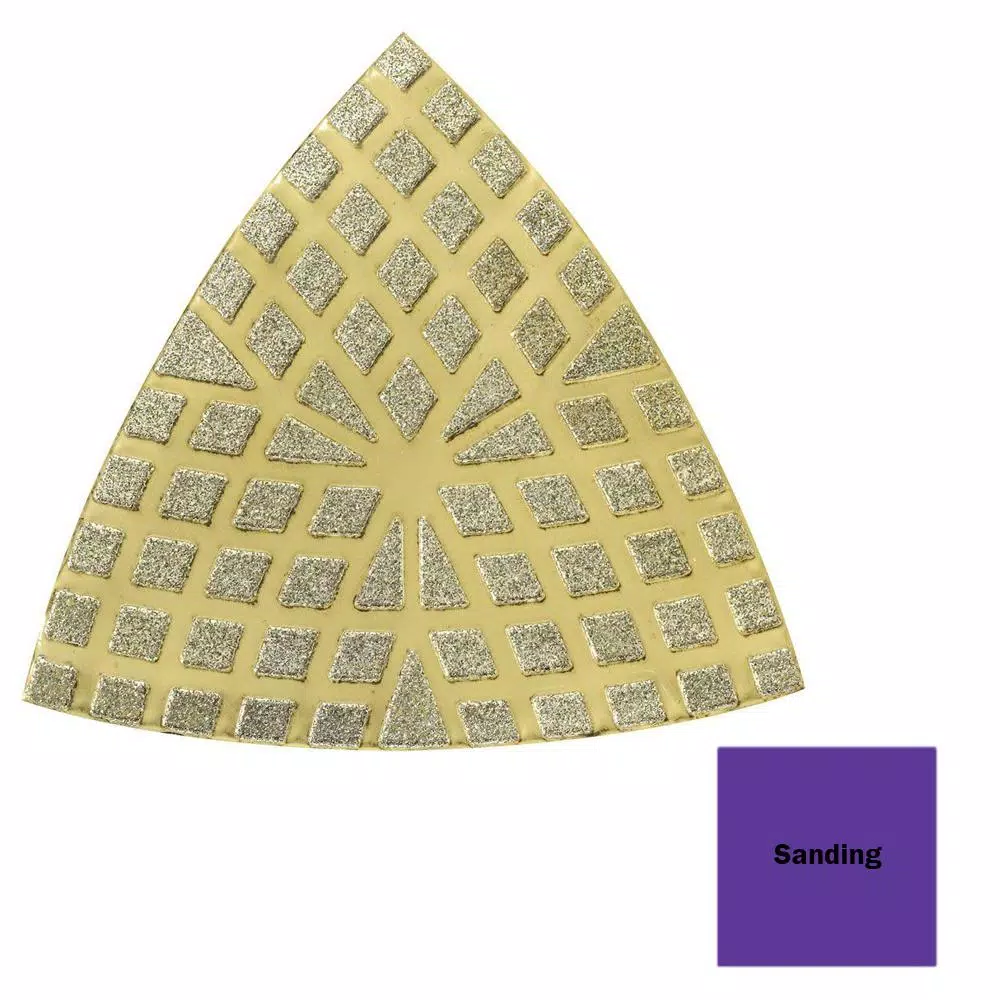 Dremel Multi-Max 3.5 in. 60-Grit Diamond Sandpaper for Oscillating Tools - Masonry, Mortar, and Rust