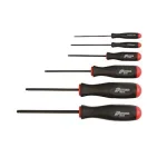 Bondhus Metric ProHold Ball End Screwdriver Set with ProGuard Finish, 6-Piece thumbnail 1