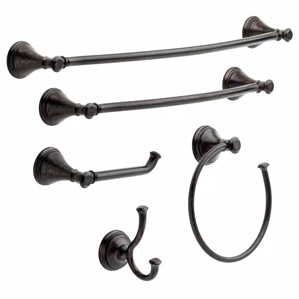 Delta Cassidy 24 in. Double Towel Bar in Venetian Bronze