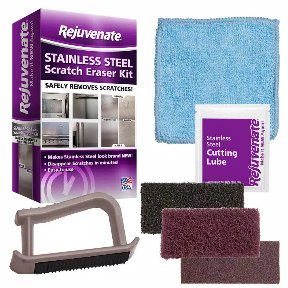 Rejuvenate Stainless Steel Scratch Eraser Kit - Surface Repair Cream for Sinks, Appliances & More