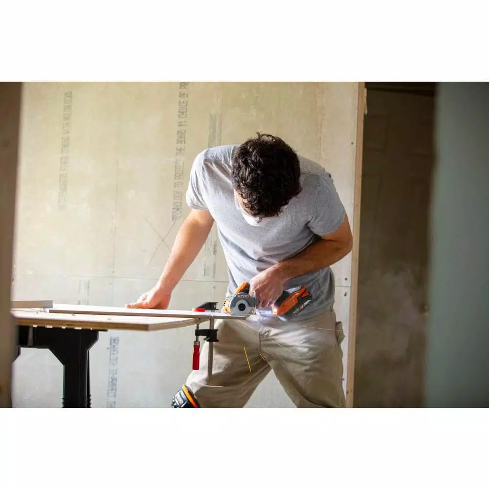 RIDGID 18V SubCompact Brushless 3 in. Multi-Material Cordless Saw, Tool Only