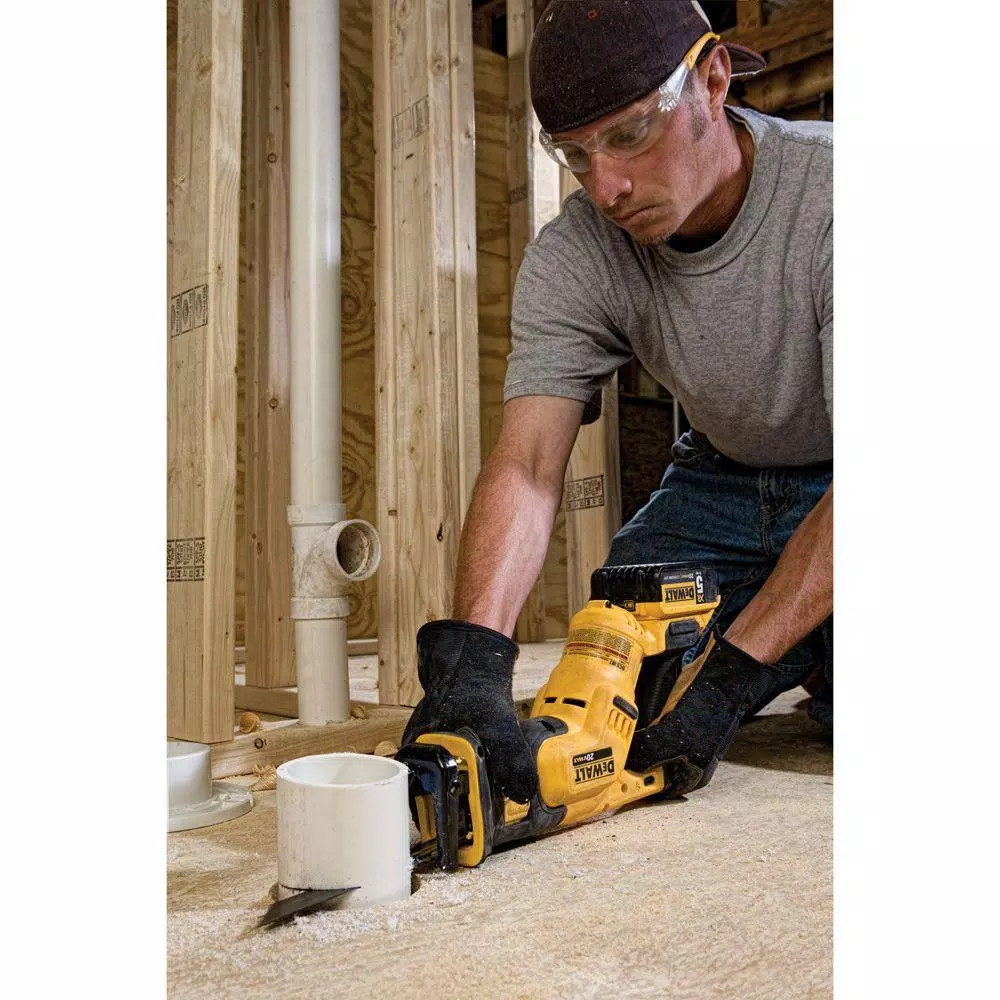 DEWALT 20V MAX Cordless Compact Reciprocating Saw Kit with (2) 5.0 Ah Batteries and Charger