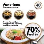 Aroma Professional 3.5 Qt. Stainless Steel Electric Pressure Cooker & Multicooker thumbnail 6