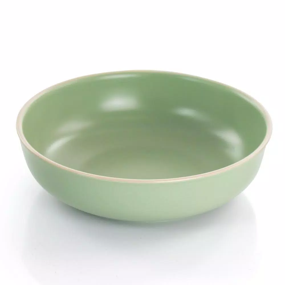 GIBSON elite Gibson Serenade 16-Piece Green Round Stoneware Dinnerware Set