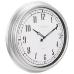 Equity by La Crosse 16 in. Silver Quartz Indoor/Outdoor Wall Clock with UV Protected Dial thumbnail 4