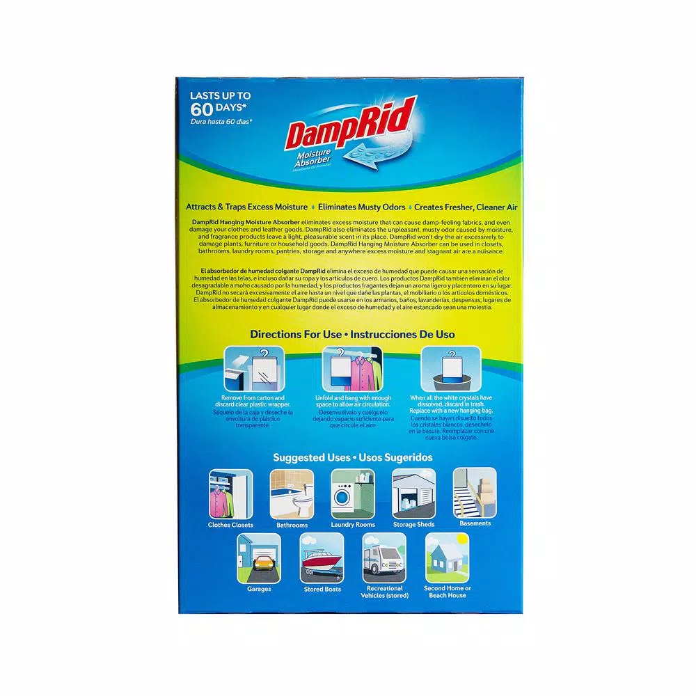 DampRid Pure Linen Hanging Moisture Absorber, 14 oz. (3-Pack)