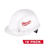Milwaukee BOLT White Type 1 Class E Front Brim Hard Hat (12-Pack) thumbnail 1