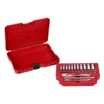 Milwaukee 1/4 in. Drive SAE & Metric Ratchet and Socket Mechanics Tool Set, 54-Piece thumbnail 9