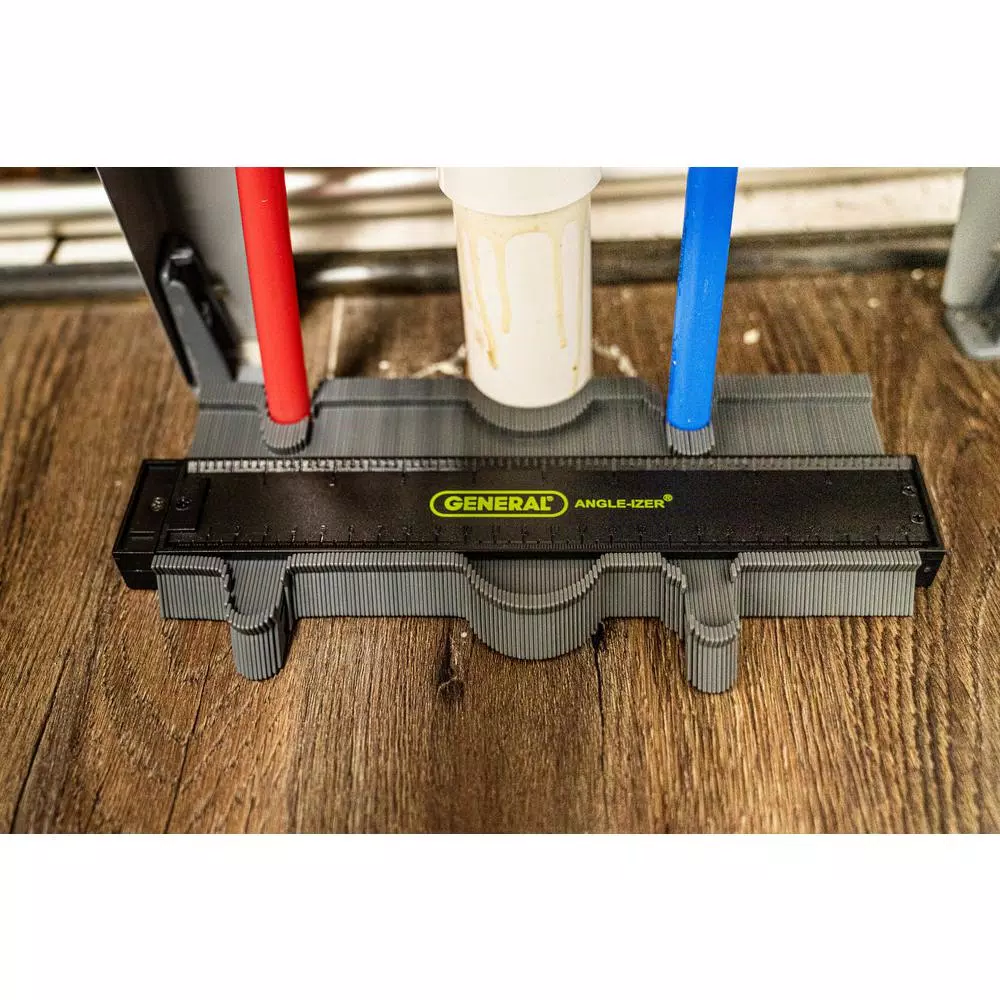 General Tools 10 in. Contour Gauge Profile Tool for Woodworking and Tile Installation