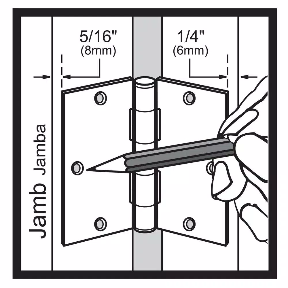 Everbilt 3-1/2 in. x 5/8 in. Radius Oil-Rubbed Bronze Smooth Action Steel Door Hinge