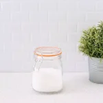 Home Basics 34 oz. Medium Glass Pickling Jar with Airtight Metal Latch Lid thumbnail 2