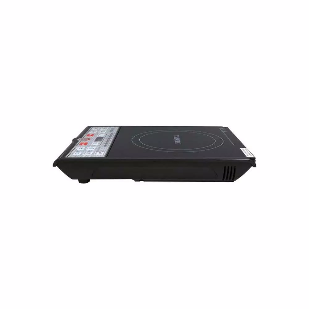Tayama 1500W Single Burner 8 in. Black Induction Hot Plate with Shabu Cooking Pot