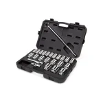 TEKTON 3/4 in. Drive Deep 6-Point Socket and Ratchet Set, 25-Piece SAE thumbnail 2
