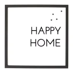 Petal Lane Home Happy Home Magnetic Memo Board with Raised Letters, Ebony Frame thumbnail 1
