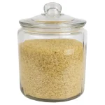 Unbranded Renaissance Collection Large Clear Glass Canister with Easy Grab Knob thumbnail 1