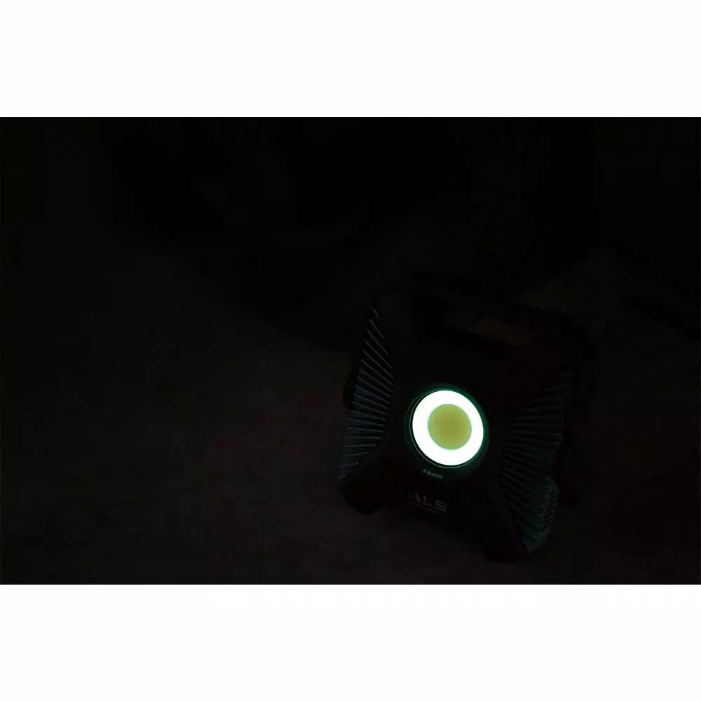 Advanced Lighting Systems ALS 6,000 Lumens Heavy-Duty LED Bluetooth Work Light with Integrated Power Bank