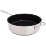 Hampton Bay Ozeri Earth Pan ETERNA 5.3 qt. Stainless Steel Nonstick Sauce Pan with Glass Lid thumbnail 6