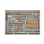 GEARWRENCH 94-Piece Metric and SAE Mechanics Hand Tool Set with EVA Socket Tray thumbnail 5