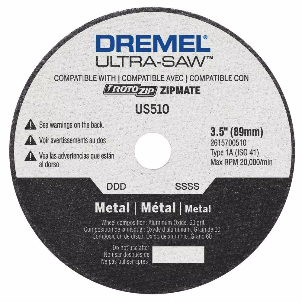 Dremel Ultra-Saw 3.5 in. Metal Cutting Wheel for Ferrous and Nonferrous Metals
