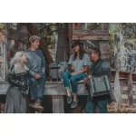 Picnic Time Frontier Heathered Gray Picnic Utility Cooler Bag with Meal Set for Four thumbnail 6