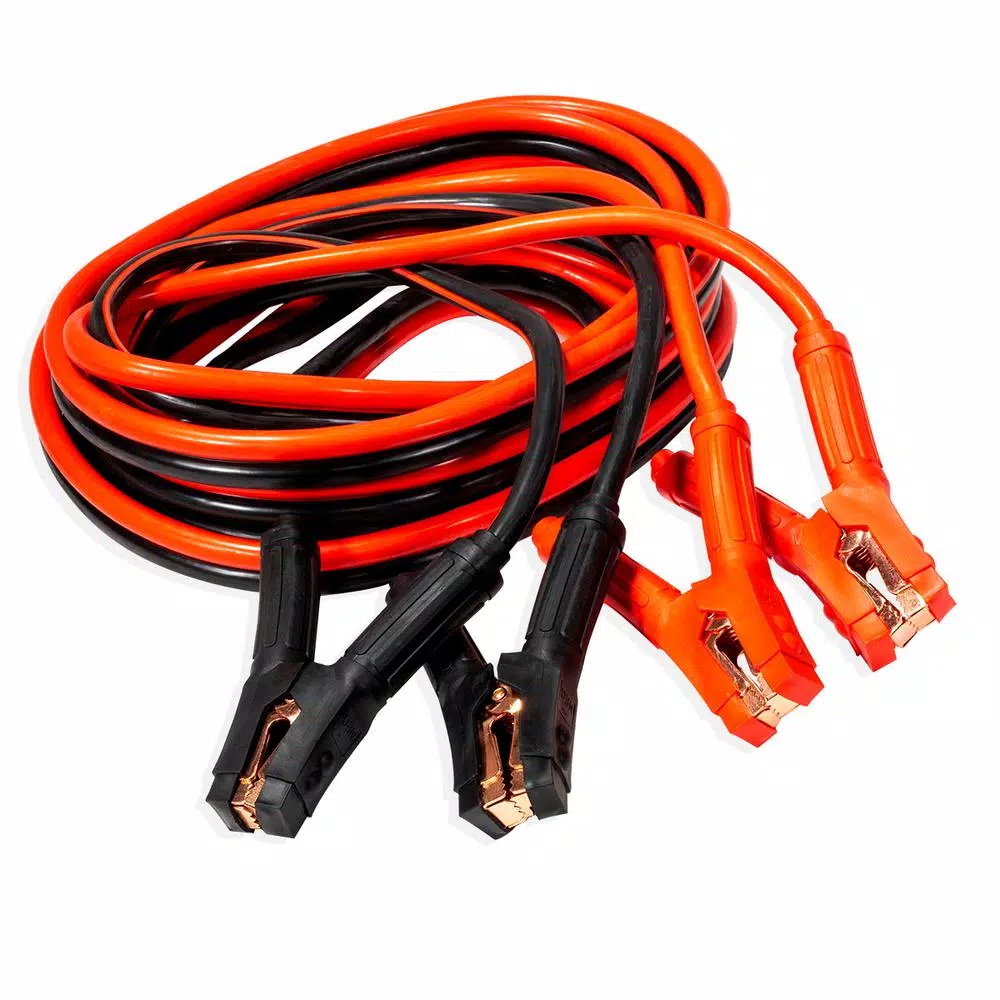 Stark 25 ft. Heavy-Duty 0-Gauge Battery Jumper Cables, 600 Amp