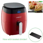 GoWISE USA 5 Qt. Air Fryer with Duo Touchscreen Display, 8 Presets, 1500W, Red thumbnail 6