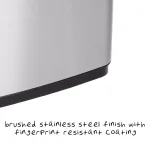 Honey-Can-Do 13 Gal. Stainless Steel Touchless Motion Sensor Trash Can with Digital Timer thumbnail 5