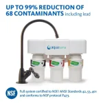 Aquasana 3-Stage Under Counter Water Filtration System with Oil Rubbed Bronze Faucet thumbnail 1