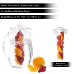 Classic Cuisine 96 oz. Clear Acrylic Infusion Pitcher with Removable Tube thumbnail 3