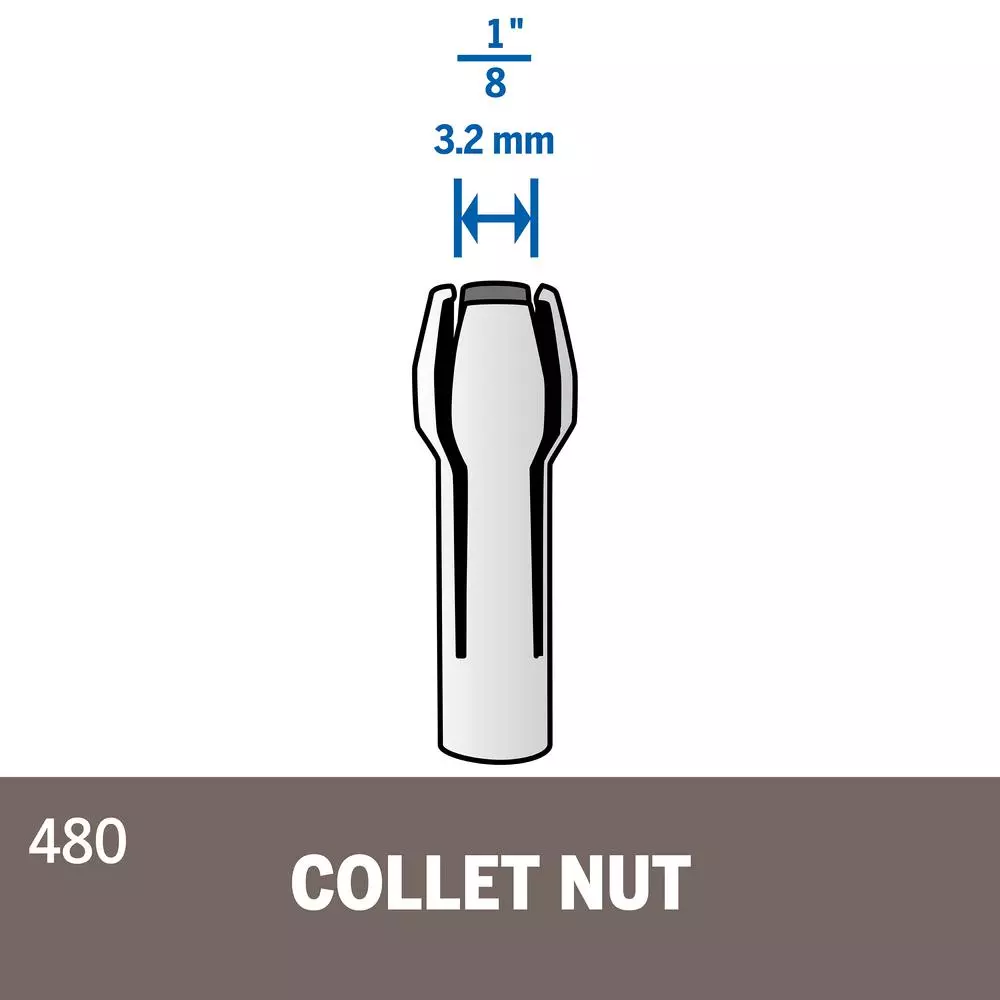 Dremel 480 1/8 in. Collet for Rotary Tool Kits and Flex Shaft Attachments