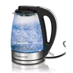 Hamilton Beach 1.7 Liter Glass Electric Kettle, 1500W Rapid Boil with Blue Illumination thumbnail 3